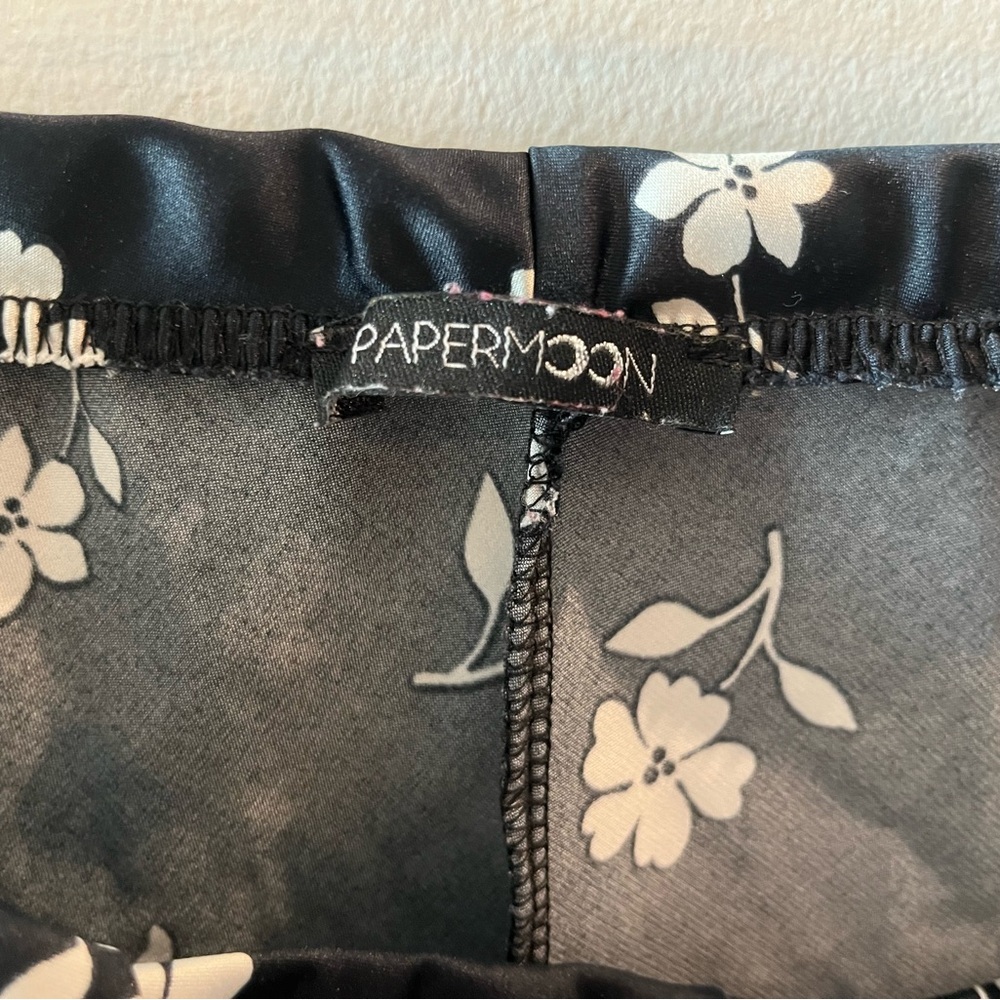 Cute Trendy Floral Black Maxi Skirt - Picture 3 of 3